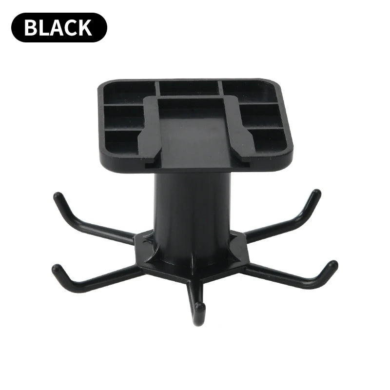 Colgador Giratorio de Cocina sin Taladro | Estante de Pared con Ganchos para Utensilios y Accesorios de Cocina