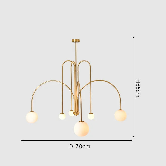 Lámpara Colgante Minimalista Nórdica - Chandelier de Arte Geométrico