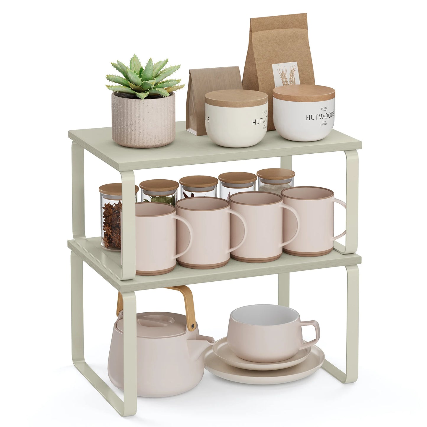 Set de 2 estantes para especias