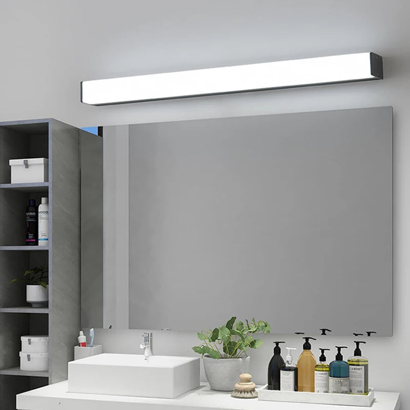 Lámpara de Pared LED Lineal (Diseño Súper Brillante) - Iluminación Moderna de Espejo para Baño y Hotel