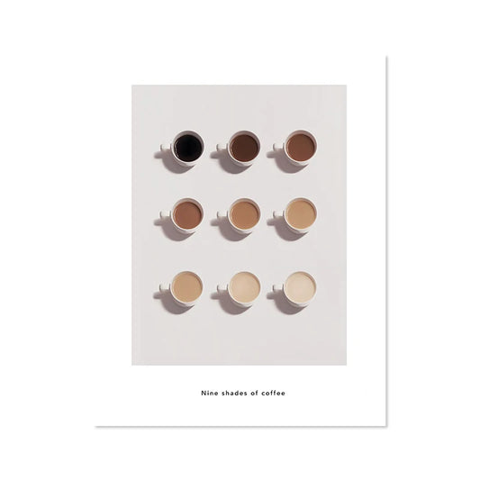 Póster Guía de Café | Lámina de Decoración Moderna para Cocina - Casarae