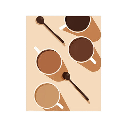 Póster Guía de Café | Lámina de Decoración Moderna para Cocina - Casarae