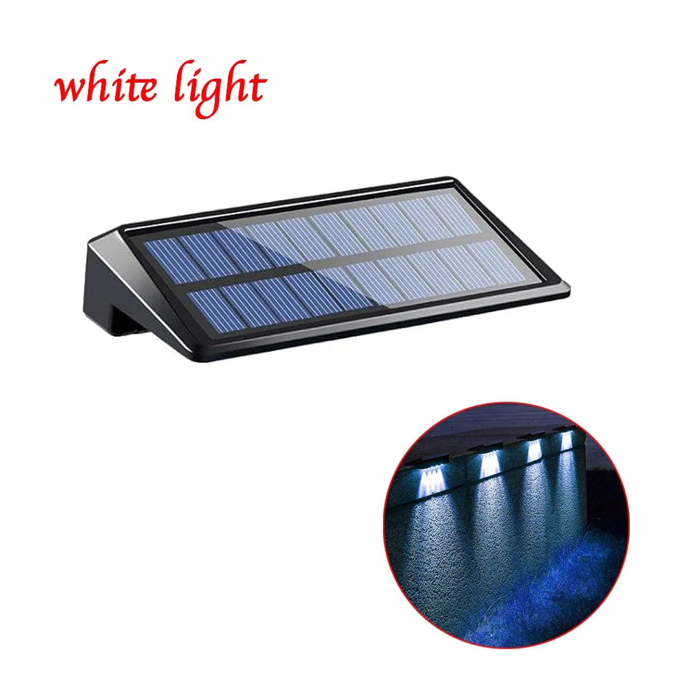 Aplique Solar de Pared Exterior Impermeable IP65 | Pack de 1 a 4 Luces Solares con Lente de Enfoque LED | Iluminación de Seguridad para Jardín, Valla y Patio