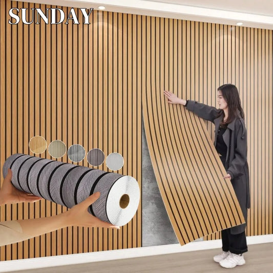 Papel Pintado de Espuma Gruesa con Imitación Rejilla (3/5/10M, Autoadhesivo)