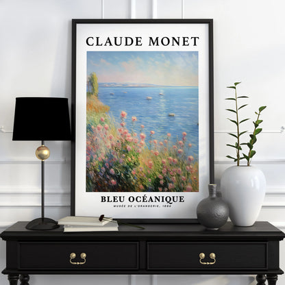 Póster Vintage de Arte Famoso (Claude Monet) - Impresión en Lienzo Giclée de Paisajes y Flores
