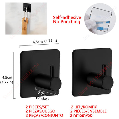 Organizador Adhesivo de Papel Higiénico y Toallas (Acero Inoxidable SUS304)