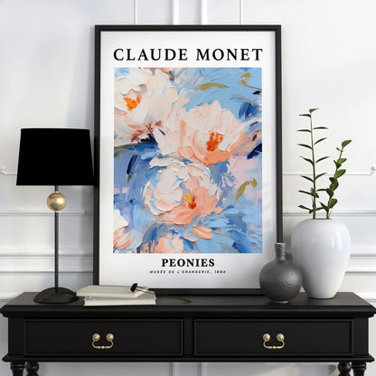 Póster Vintage de Arte Famoso (Claude Monet) - Impresión en Lienzo Giclée de Paisajes y Flores