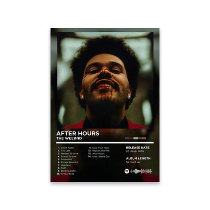 Lienzo musical retro para pared