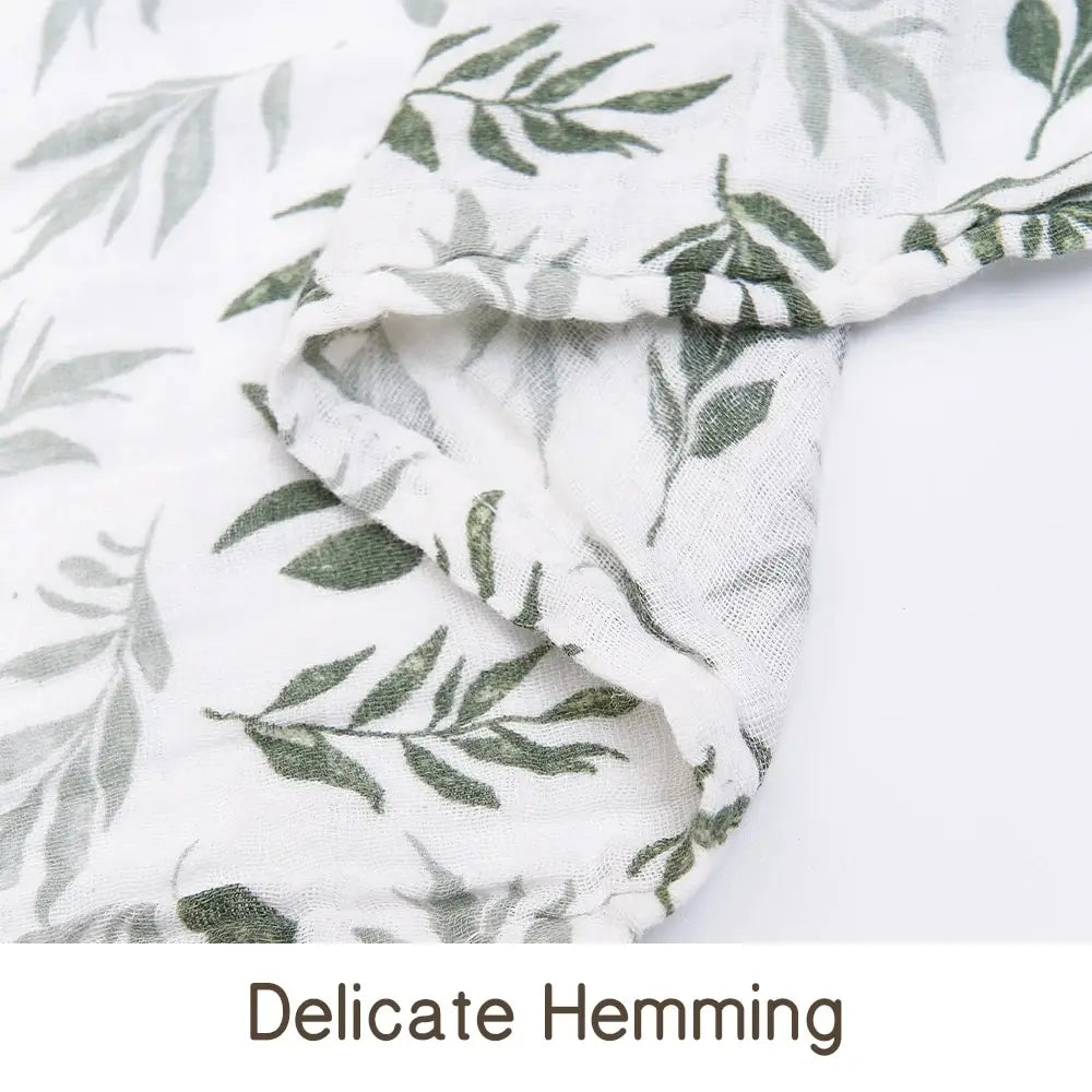 Manta de Muselina de Algodón 100% Puro (120 x 110 cm) - Envoltura y Toalla de Baño de Doble Capa