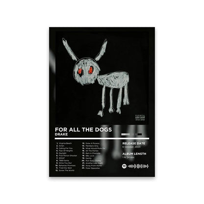 Lienzo musical retro para pared