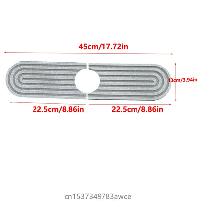 Tapete Absorbente Grifo Tierra de Diatomeas | Secado Rápido Antideslizante Fregadero - Casarae