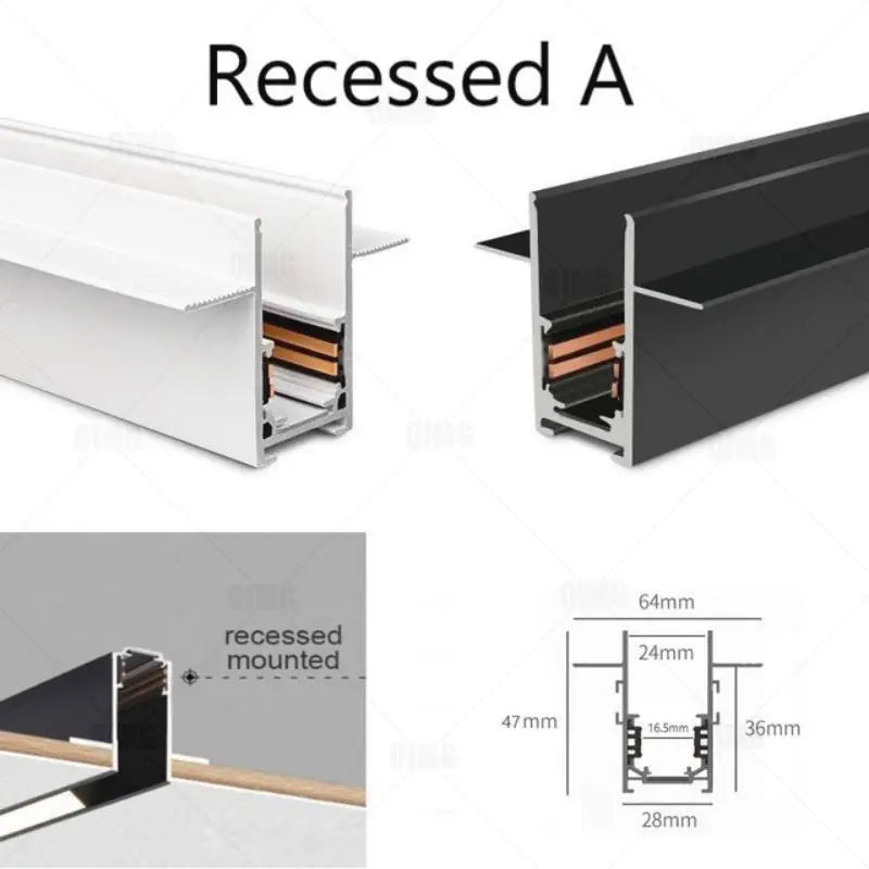 Sistema de Iluminación Modular Magnético (20 Tipos, DC48V) - Focos LED Smart Tuya/Zigbee con Alto CRI para Hogares Modernos