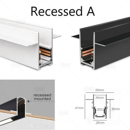 Sistema de Iluminación Modular Magnético (20 Tipos, DC48V) - Focos LED Smart Tuya/Zigbee con Alto CRI para Hogares Modernos