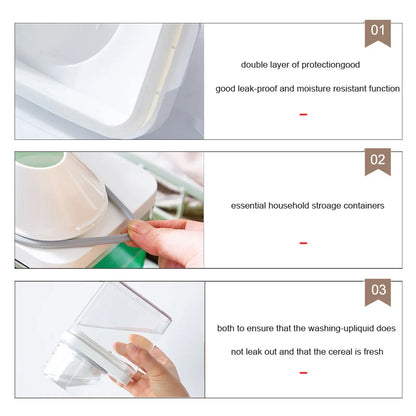 Bote para detergente en polvo con taza medidora