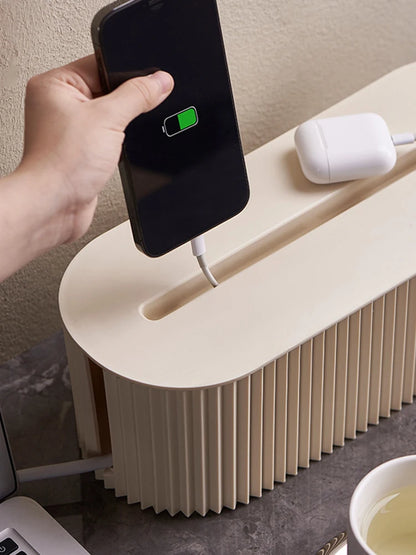 Caja Organizadora de Regletas Domésticas Multi-Propósito | Contenedor de Gestión de Cables y Datos para el Hogar