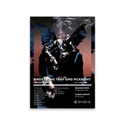 Lienzo musical retro para pared