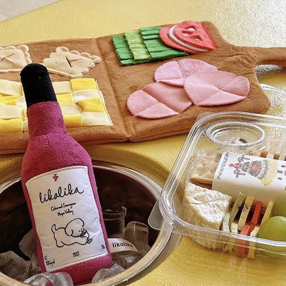 Alfombra de Olfateo y Puzle de Peluche (Snuffle Mat) - Juguete Dispensador de Comida Lenta y Sonoro para Perros Pequeños y Medianos