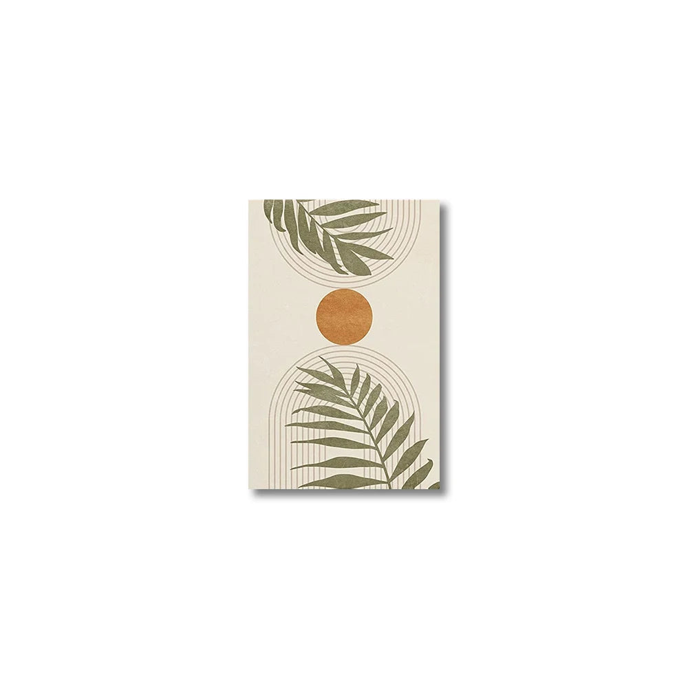 Set de 3 Pósteres Abstractos de Hojas Tropicales