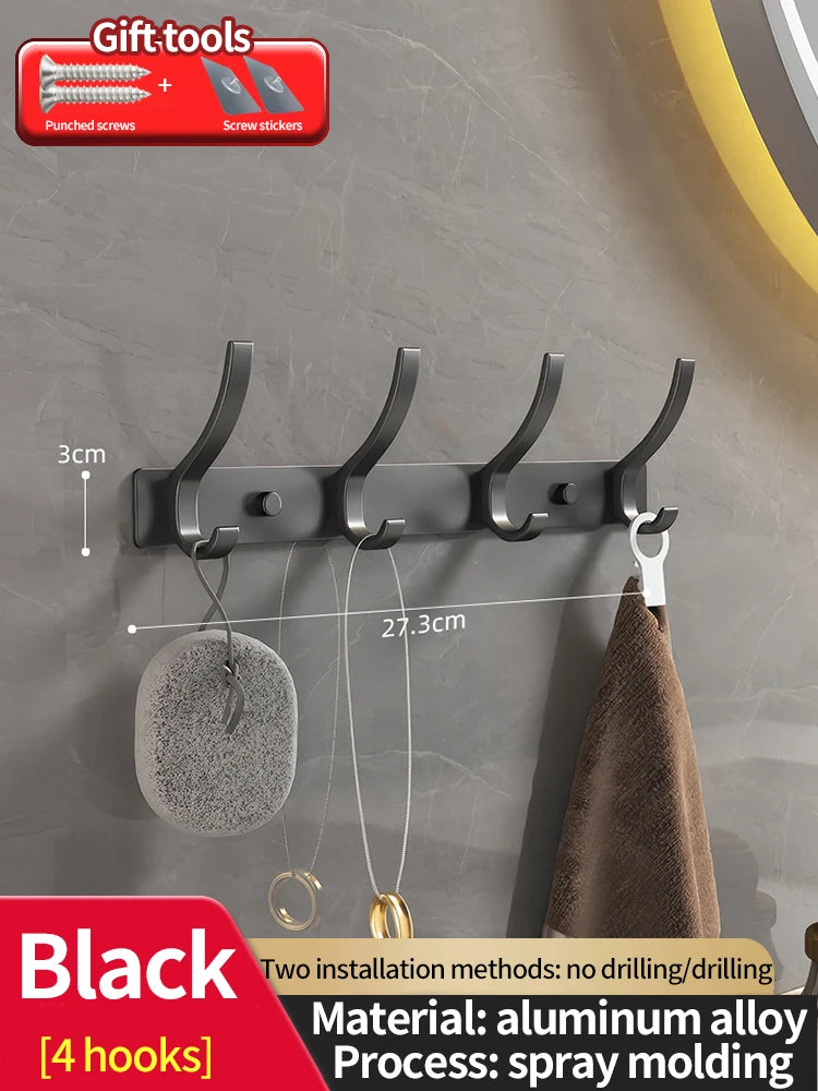 Gancho Organizador Colgante para Puerta (Sin Taladro) - Perchero Multiusos para Ropa y Accesorios