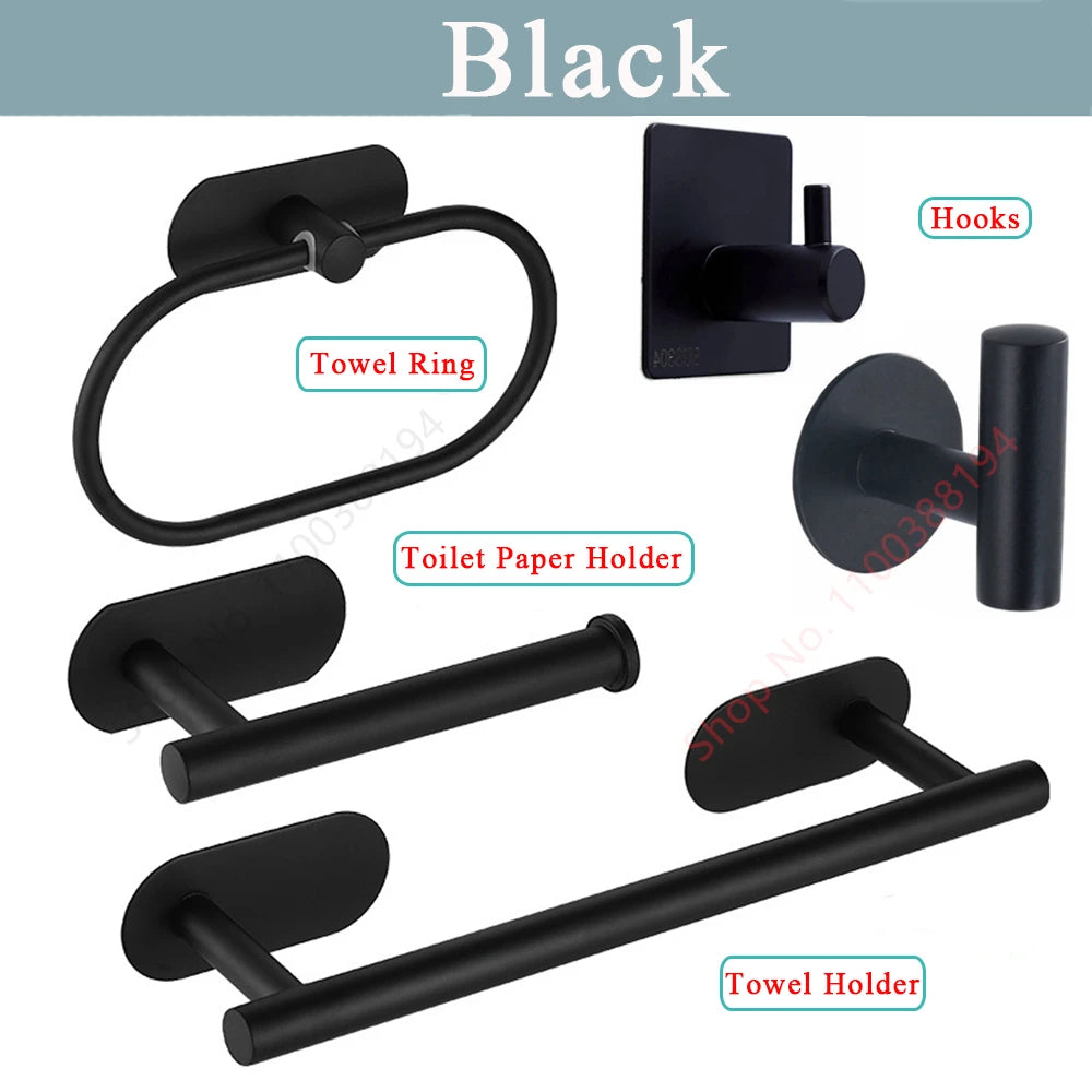 Organizador Adhesivo de Papel Higiénico y Toallas (Acero Inoxidable SUS304)