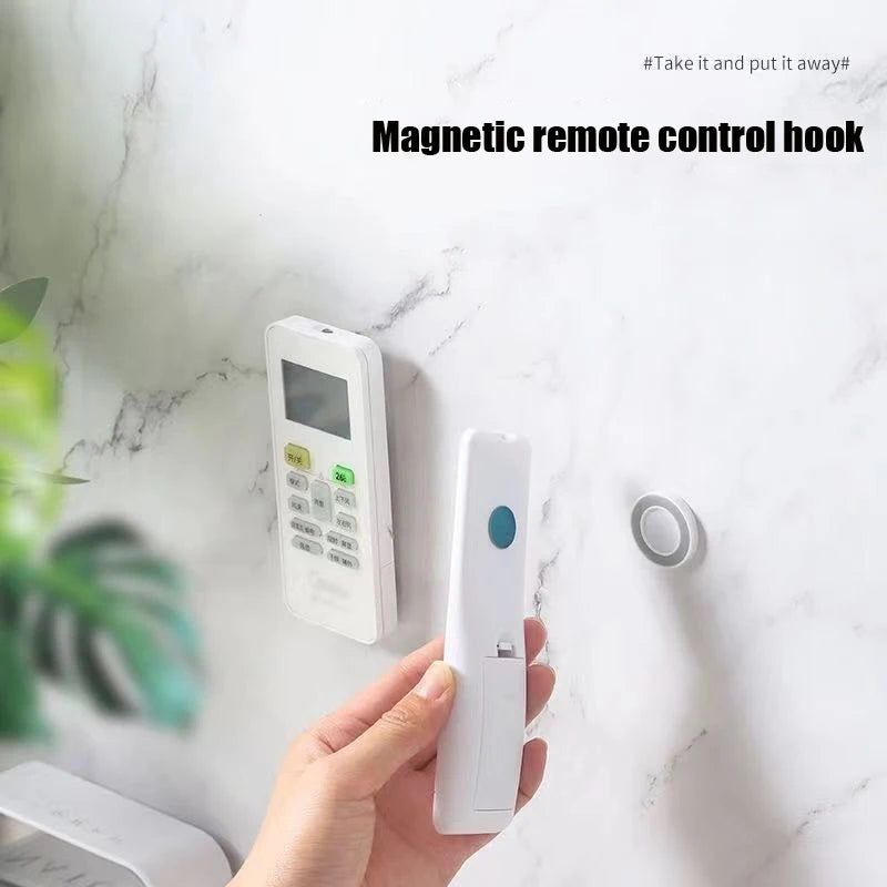 Soporte Magnético de Pared para Mandos a Distancia y Regletas | Gancho Adhesivo sin Taladro para Control Remoto, Router y Aire Acondicionado