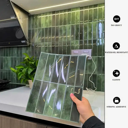 Stickers de Azulejos de Pared Autoadhesivos (Peel and Stick) - Impermeables y Resistentes al Calor