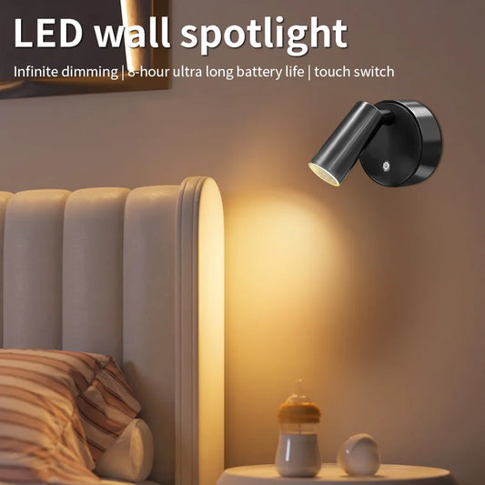 Lámpara LED recargable con base magnética