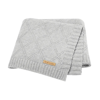 Manta de Bebé de Algodón Súper Suave (90 x 70 cm) - Colcha de Cochecito y Alfombra de Juego