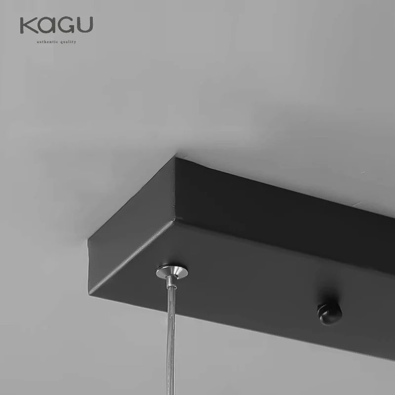 Lámpara Colgante LED Moderna y Minimalista | Lámpara de Suspensión Lineal para Mesa de Comedor, Cocina y Oficina | Iluminación LED Regulable con Mando