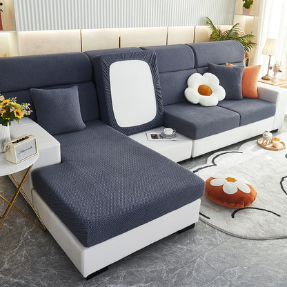 Funda de Sofá Elástica de Jacquard Premium | Protector de Muebles Lavable y Antideslizante | Cubre Sofás para Salón, Oficina y Dormitorio