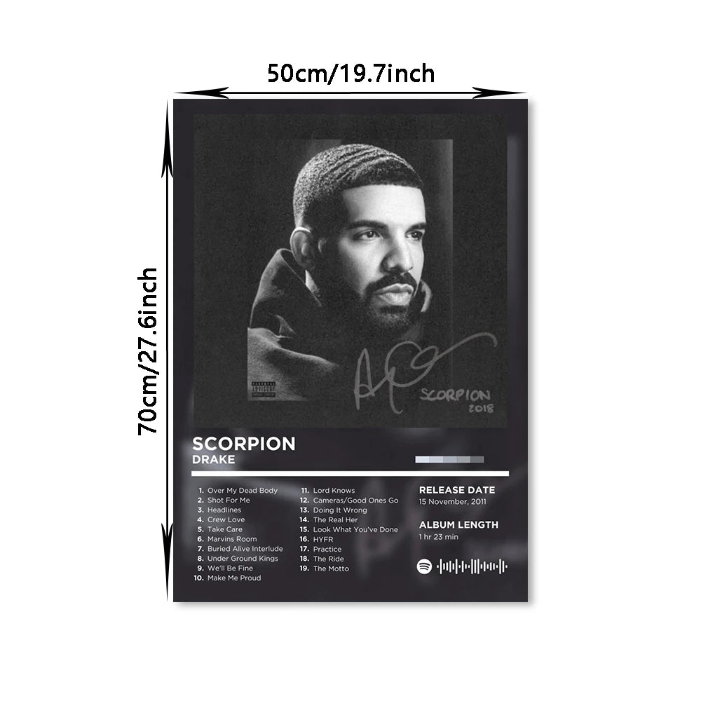 Lienzo musical retro para pared