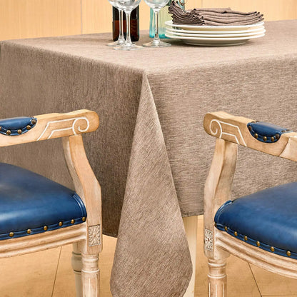 Mantel Rectangular de Estilo Rústico (Impermeable) - Cubierta de Tela Anti-Manchas y Anti-Arrugas para Cocina, Comedor y Exteriores