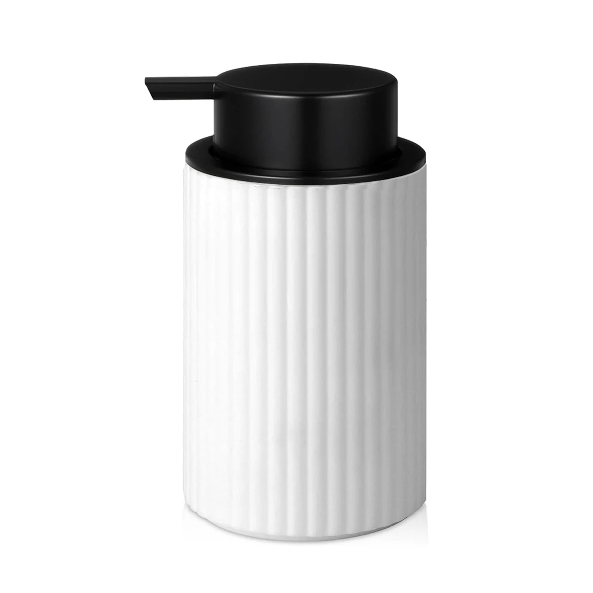 Dispensador de Jabón de Espuma Negra (PET) - Botella de Bomba para Manos y Platos