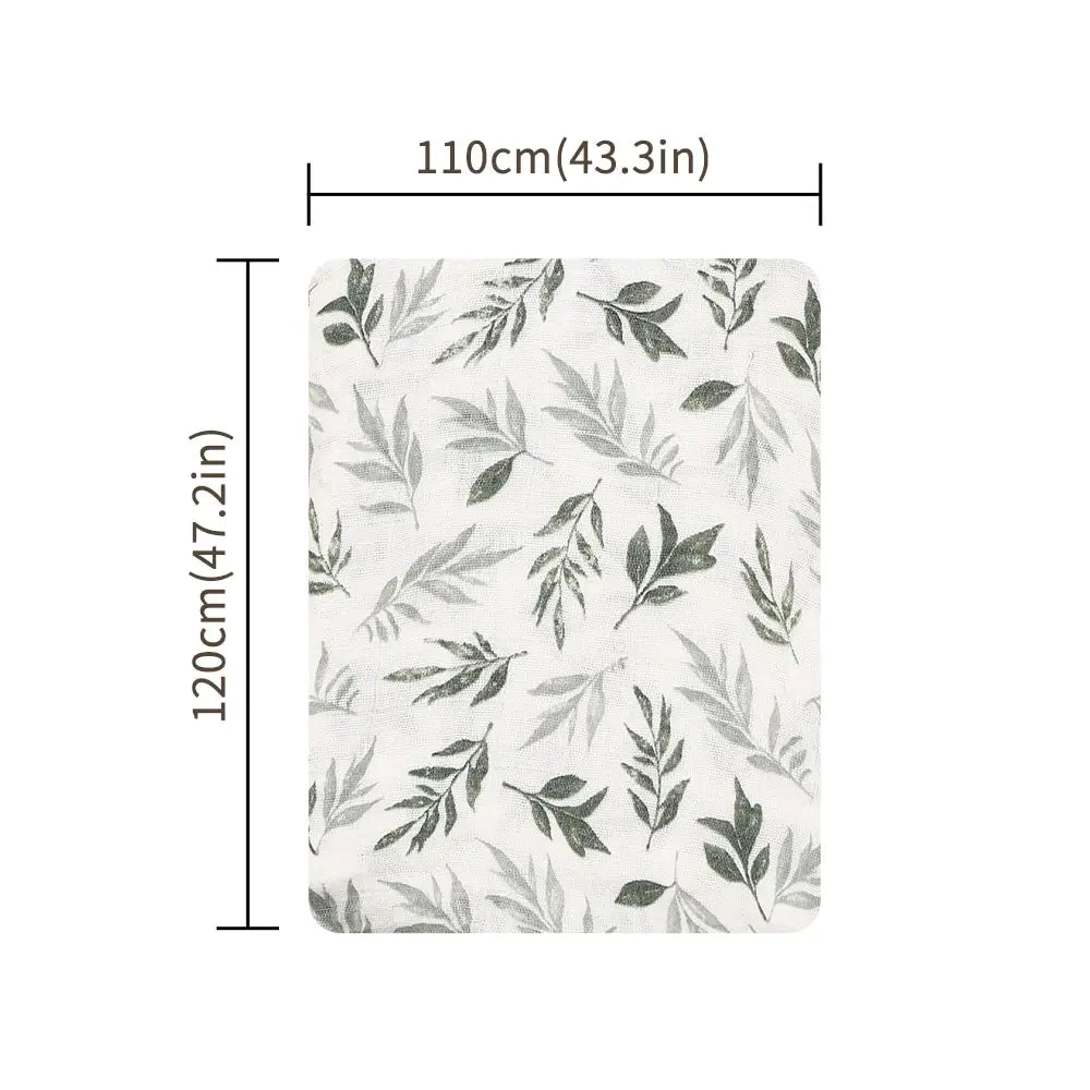 Manta de Muselina de Algodón 100% Puro (120 x 110 cm) - Envoltura y Toalla de Baño de Doble Capa