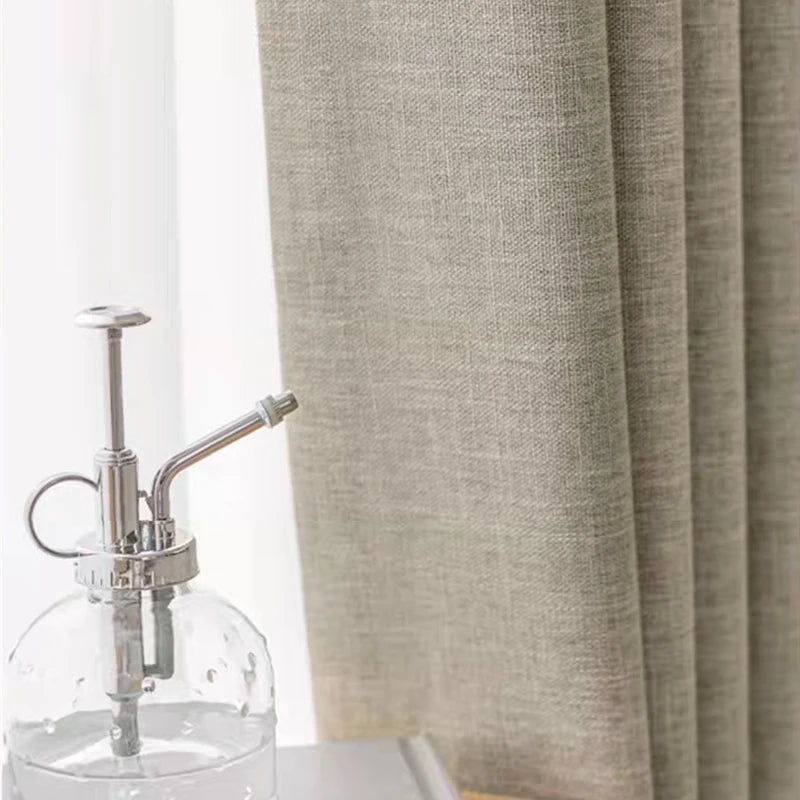 Cortinas Blackout de Lino Asazal (Alta Calidad) - Paneles Opacos, Aislamiento Lumínico Total y Lujo Moderno para Dormitorio y Sala