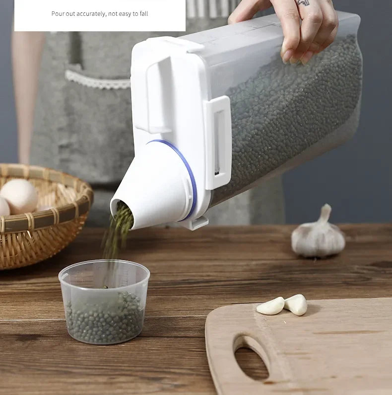 Tarro Hermético de Almacenamiento para Cocina (Grado Alimenticio) | Contenedor Sellado Reutilizable para Alimentos Secos