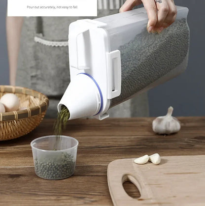 Tarro Hermético de Almacenamiento para Cocina (Grado Alimenticio) | Contenedor Sellado Reutilizable para Alimentos Secos