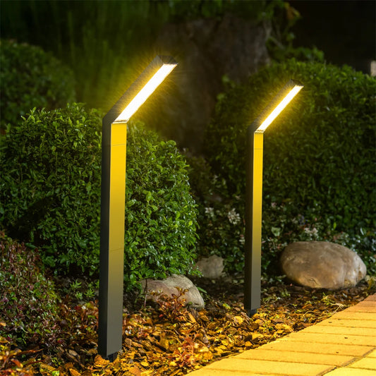 Set de Luces Solares de Camino (IP65 Impermeable) - Lámparas LED SMD Ultra-Brillantes con 3 Modos de Color y Tubo Reforzado