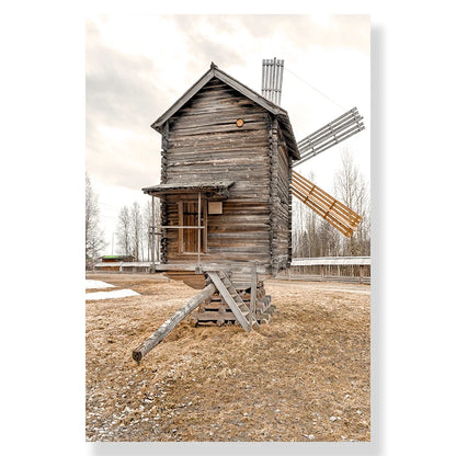 Lámina de Paisaje Marino Nórdico en Lienzo