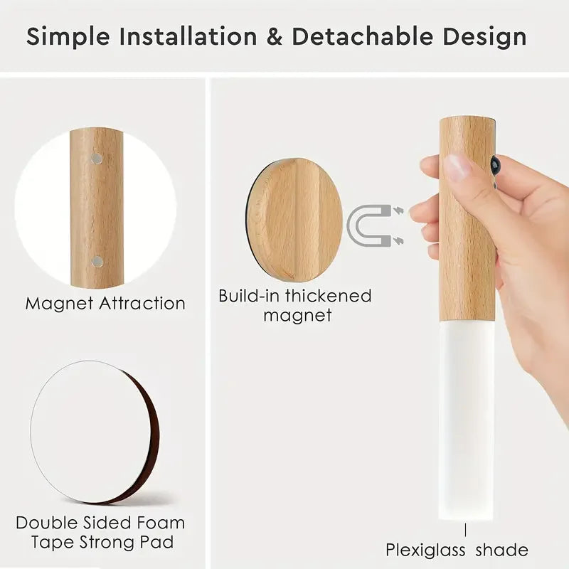 Luz nocturna LED con sensor de movimiento