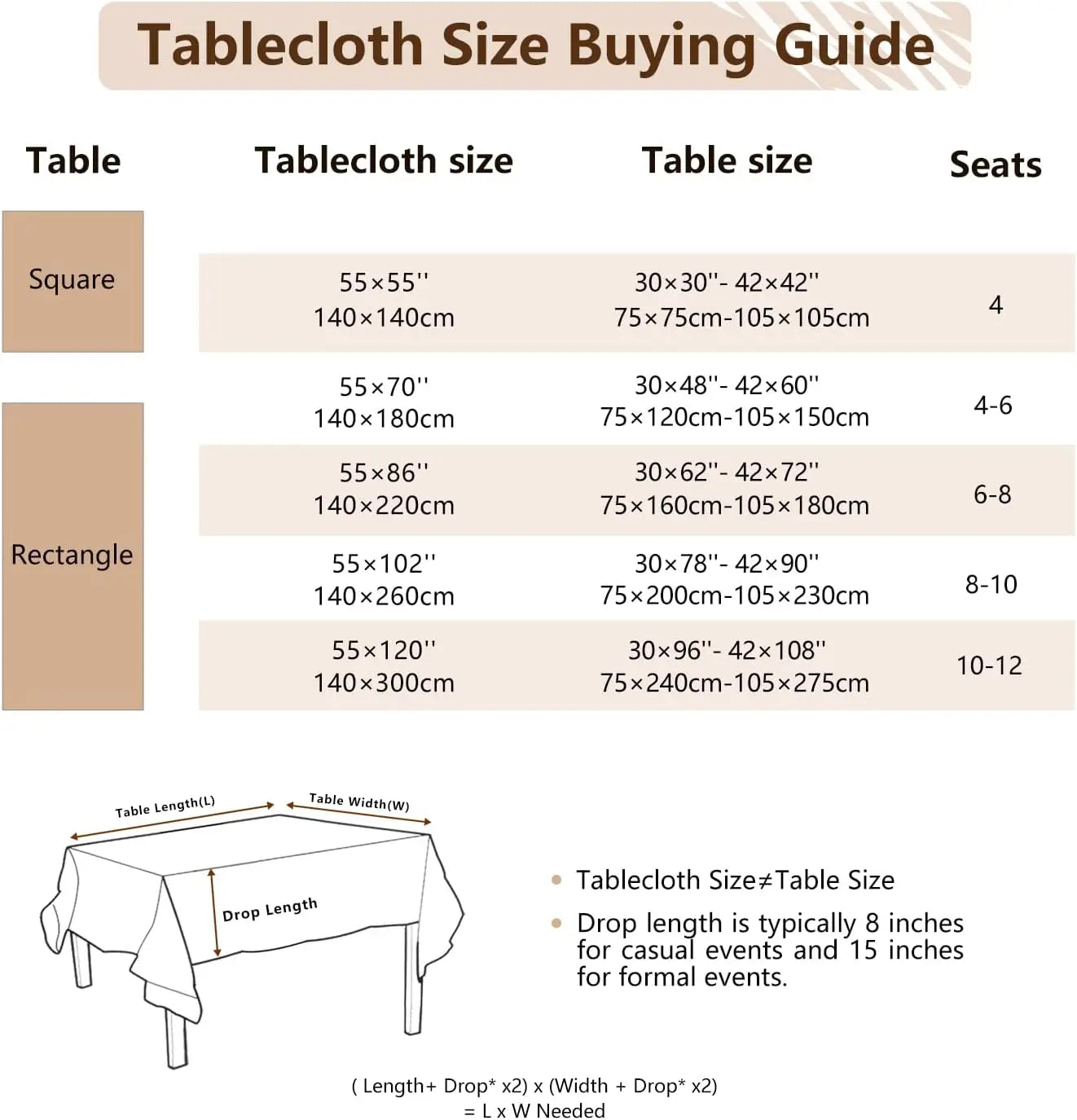 Mantel rayado con flecos