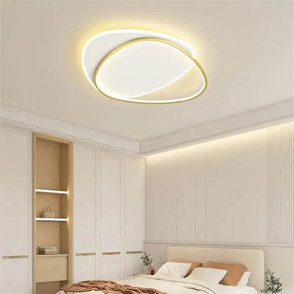 Chandelier LED Moderno QIYIMEI para Salón y Dormitorio | Lámpara de Techo Minimalista de Aluminio | Iluminación de Alta Eficiencia 110-220V