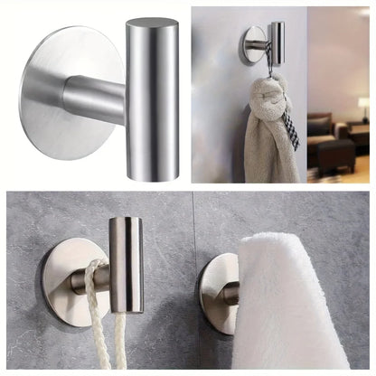 Gancho de Pared de Acero Inoxidable de Alta Resistencia | Colgador de Toallas, Abrigos y Utensilios para Baño y Cocina