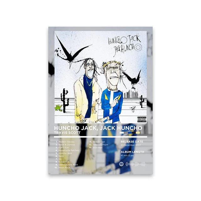 Lienzo musical retro para pared