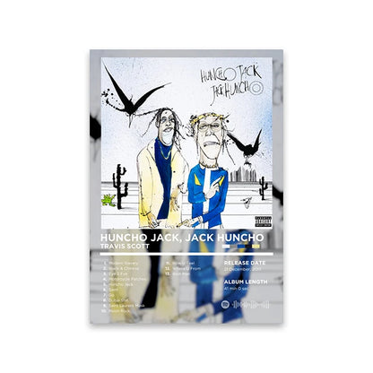 Lienzo musical retro para pared