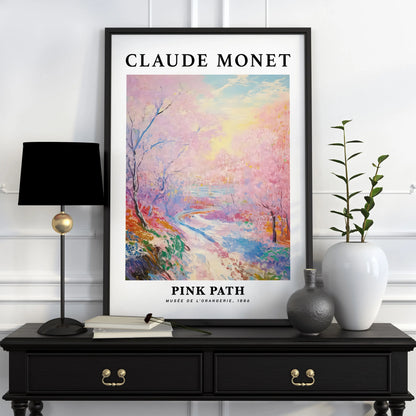 Póster Vintage de Arte Famoso (Claude Monet) - Impresión en Lienzo Giclée de Paisajes y Flores