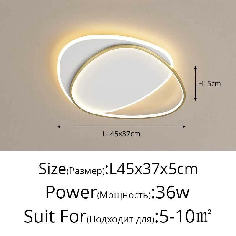 Chandelier LED Moderno QIYIMEI para Salón y Dormitorio | Lámpara de Techo Minimalista de Aluminio | Iluminación de Alta Eficiencia 110-220V