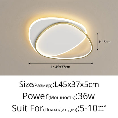 Chandelier LED Moderno QIYIMEI para Salón y Dormitorio | Lámpara de Techo Minimalista de Aluminio | Iluminación de Alta Eficiencia 110-220V