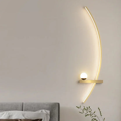 Aplique de Pared LED Moderno de Tiras - Lámpara Sconce Minimalista para Cabecera, Estudio y Escaleras