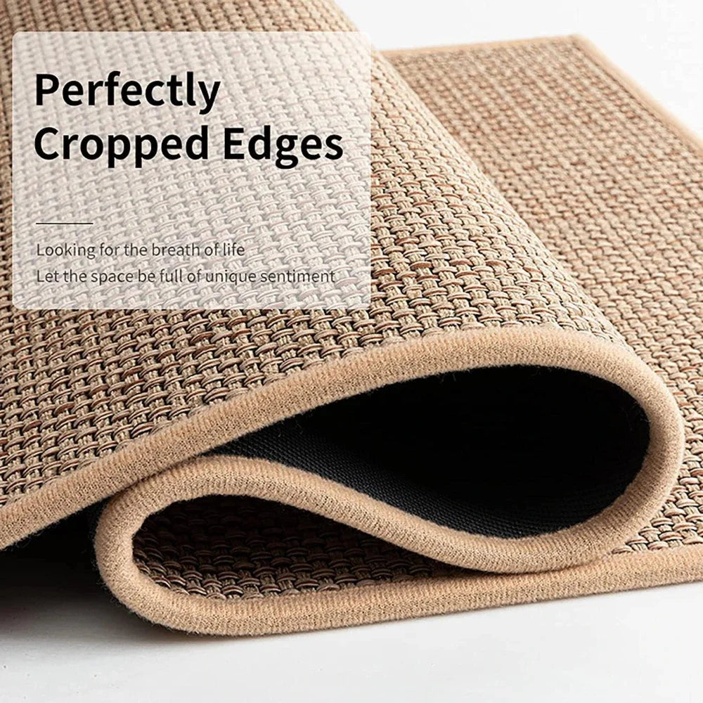 Alfombra de Cocina de Sisal Sintético (Lavable) - Camino de Goma Natural Antideslizante